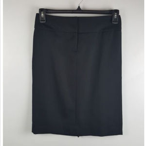 J. Crew Black Wool Pencil Skirt Zip Front Closure